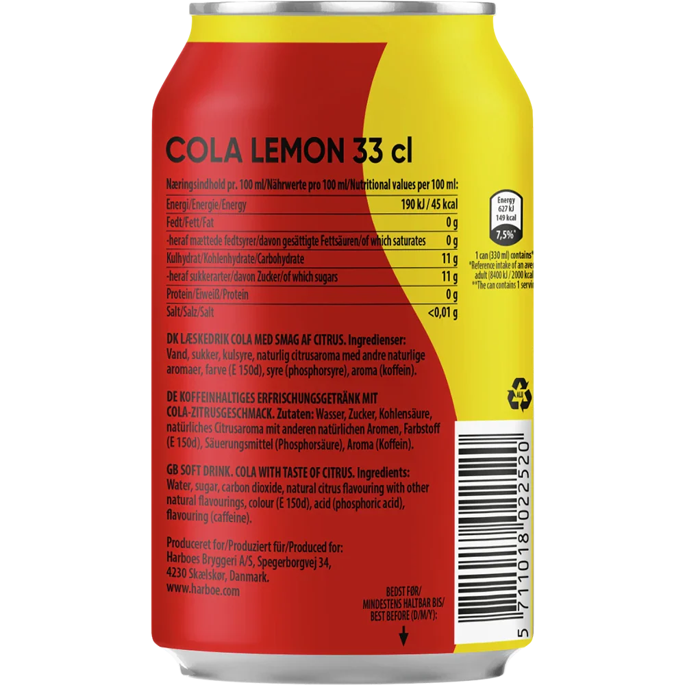 Harboe Cola Lemon