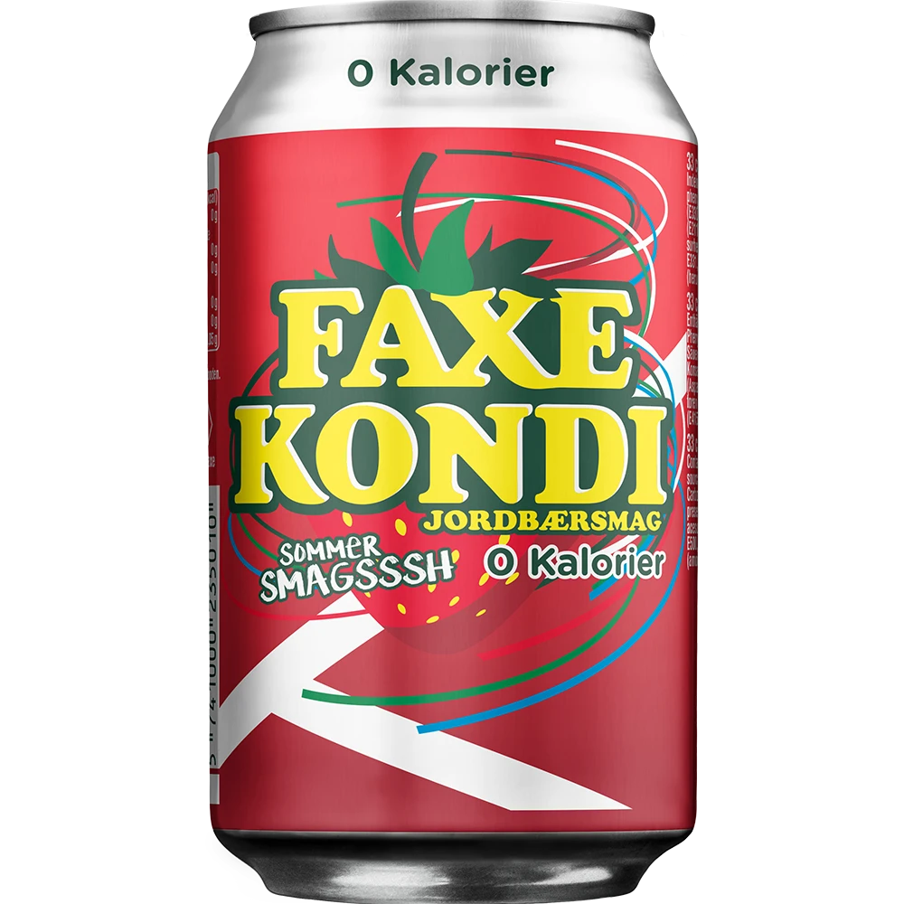 Faxe Kondi Jordbær 0 kalorier