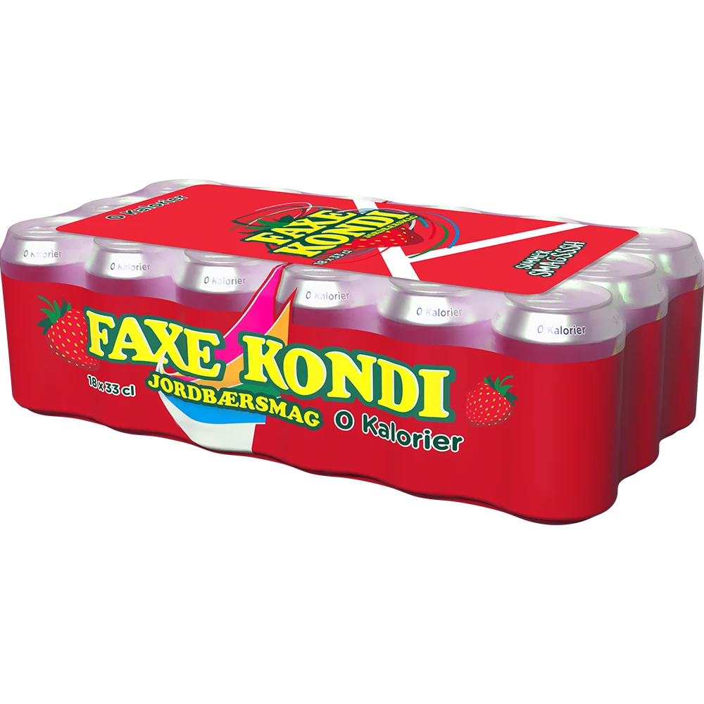 Faxe Kondi Jordbær 0 kalorier
