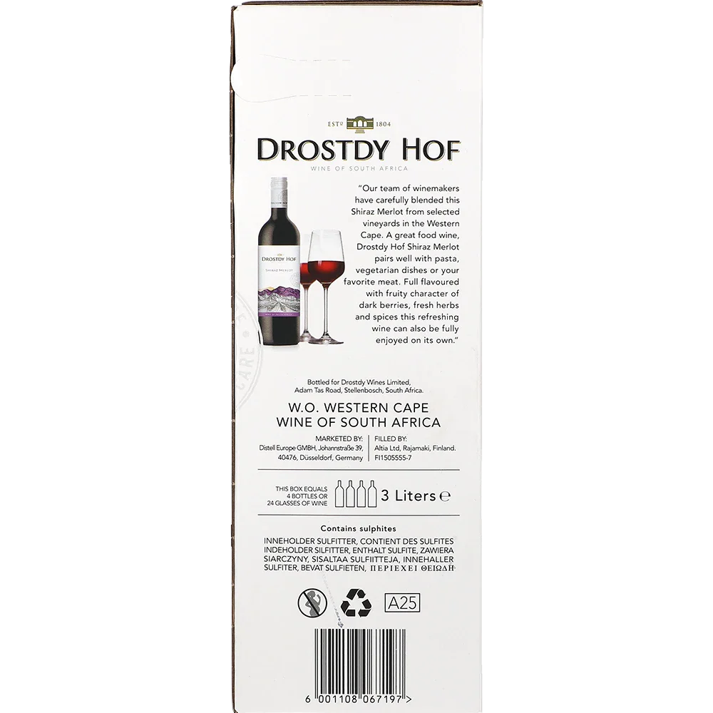 Drostdy Hof Cape Red Shiraz Merlot