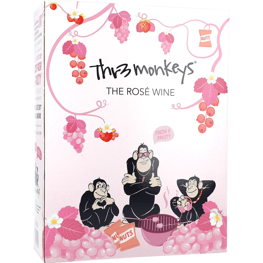Thr3 Monkeys Rosé