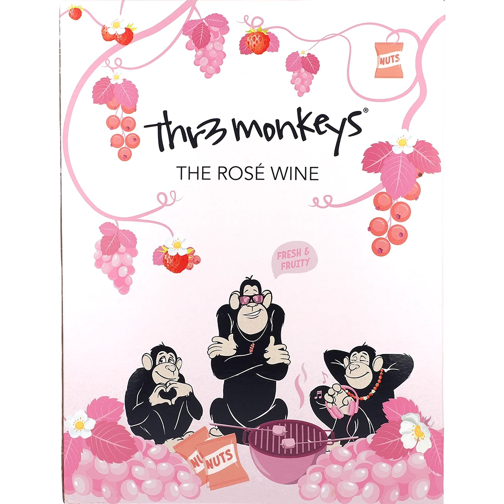 Thr3 Monkeys Rosé