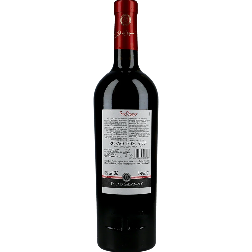 Duca Di Saragnano Sir Passo Toscana Sangiovese