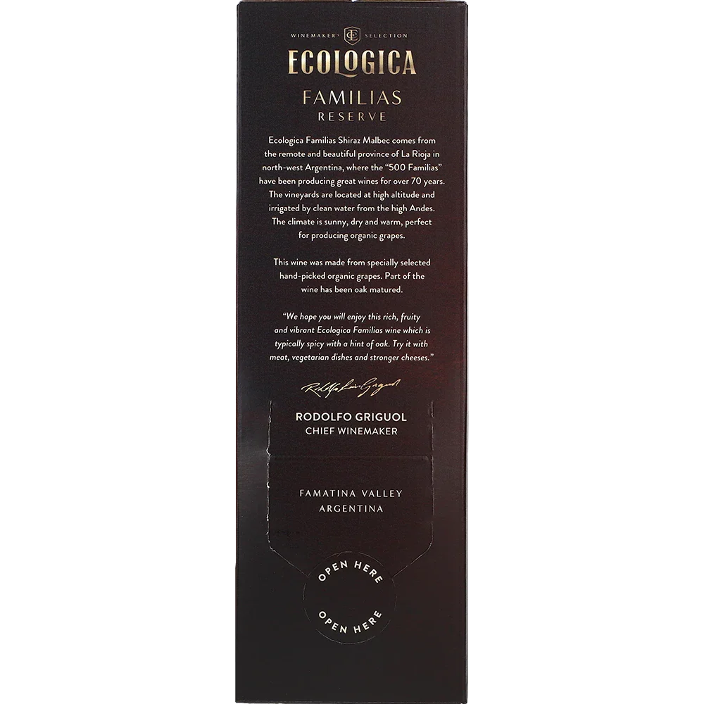Ecologica Reserva Shiraz Malbec