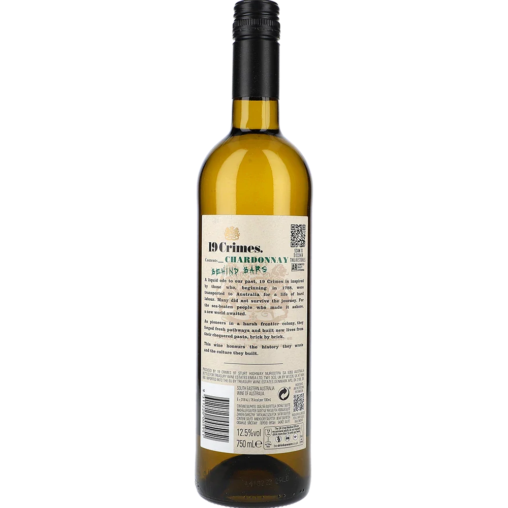 19 Crimes Behind Bars Chard Chardonnay