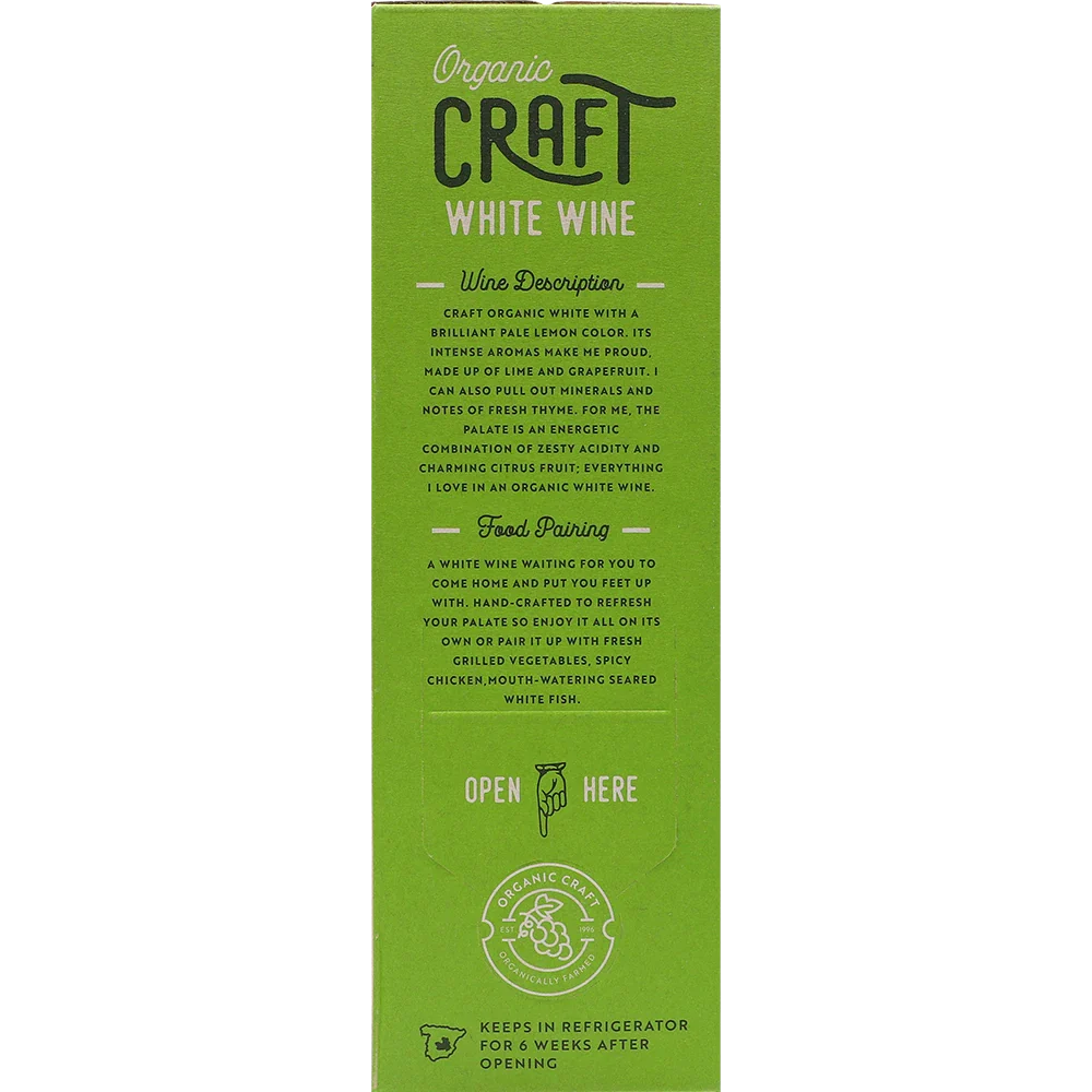 Organic Craft White Wine
