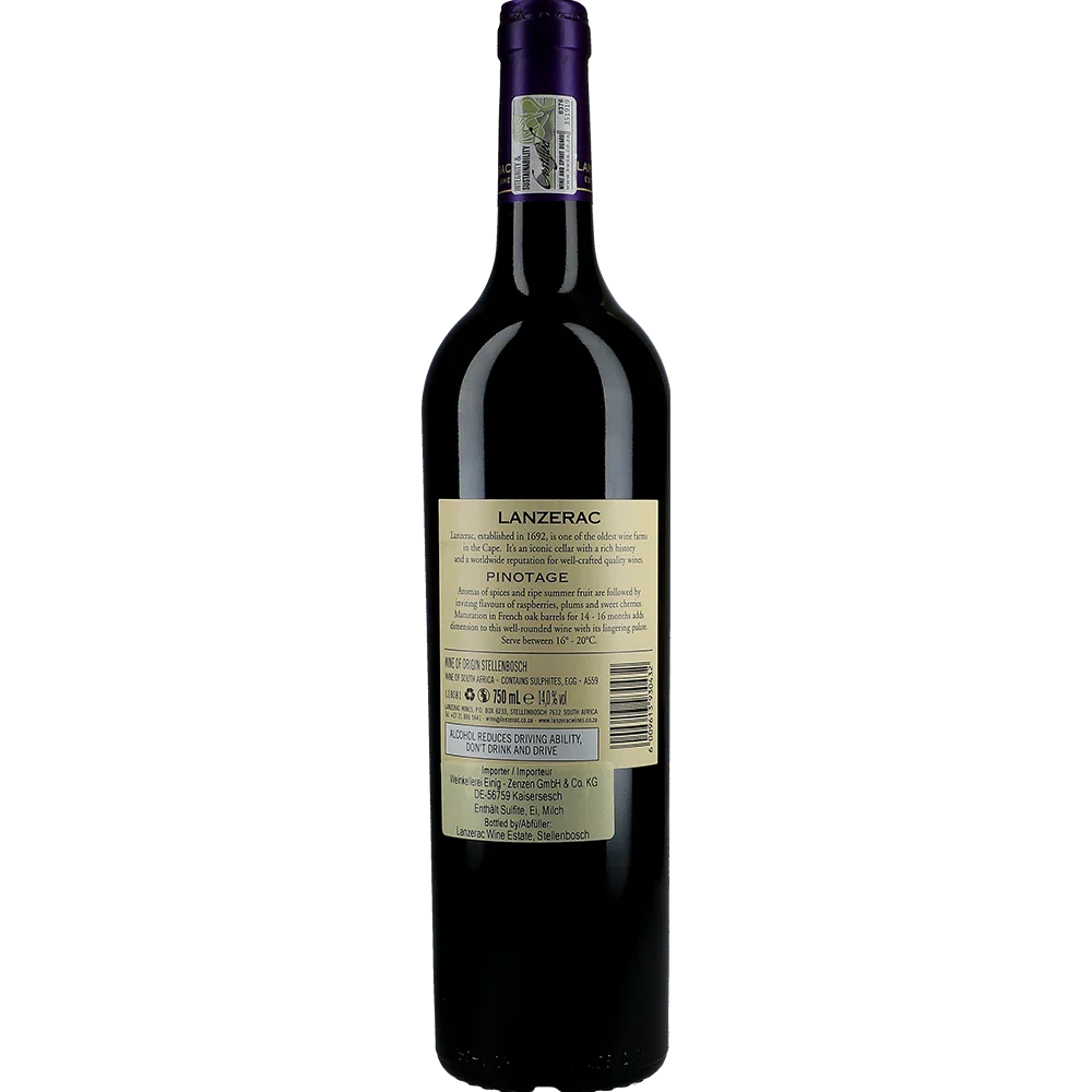 Lanzerac Stellenbosch Pinotage
