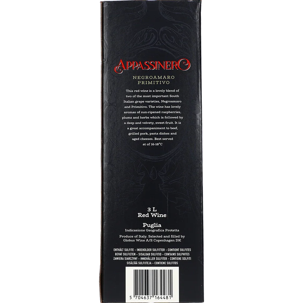 Appassinero Negroamaro Primitivo