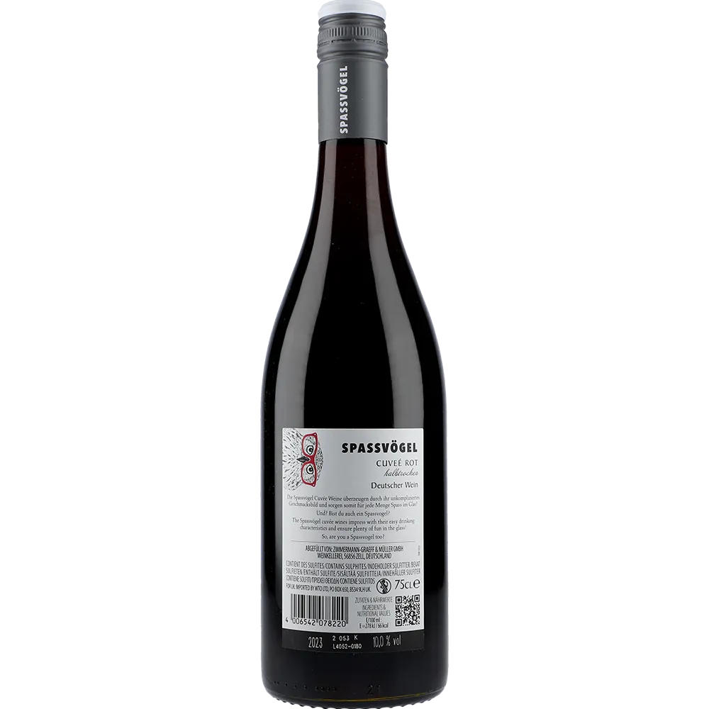 Spassvögel Cuvee Rot Halbtrocken