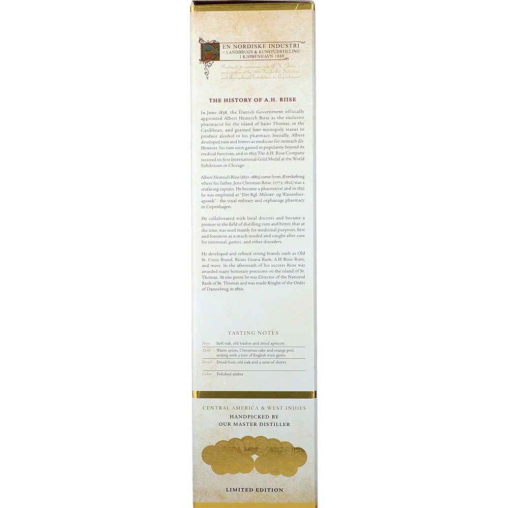 A.H. Riise 1888 Gold Medal Rum