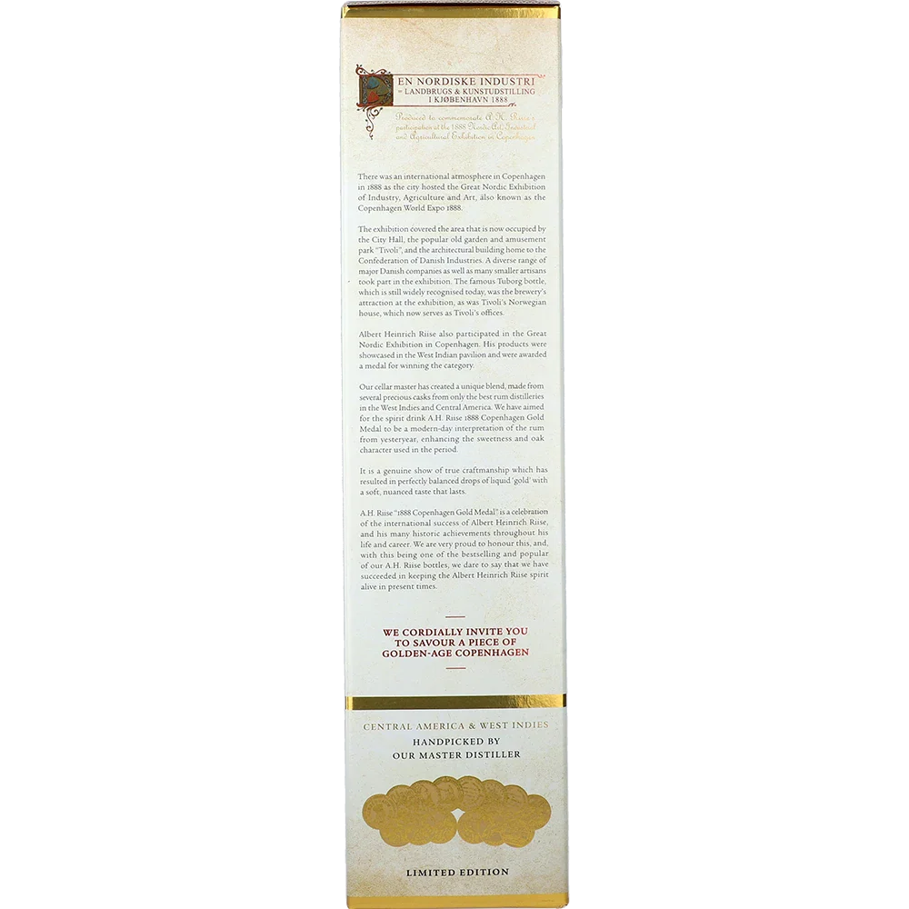 A.H. Riise 1888 Gold Medal Rum