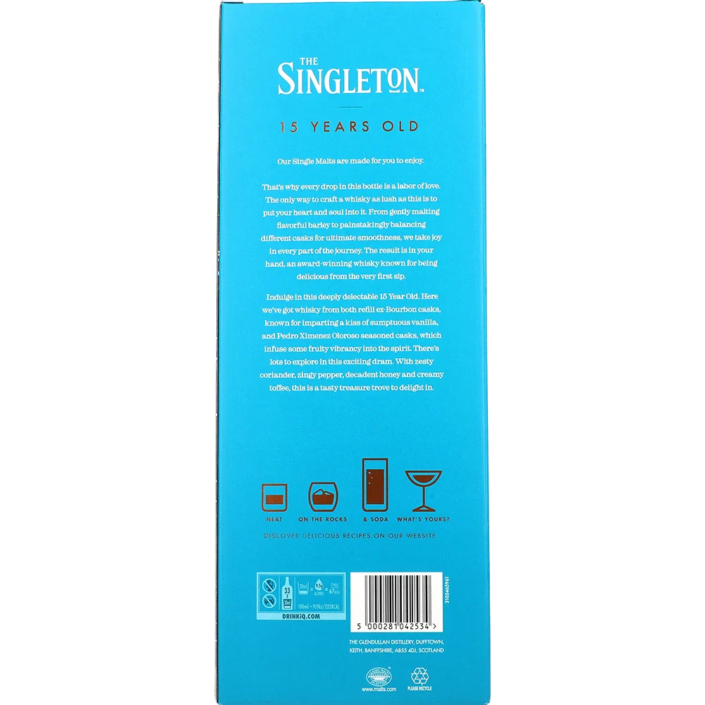 The Singleton of Glendullan 15y