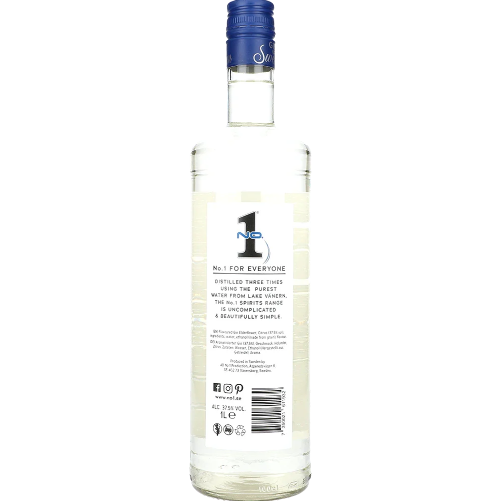 No. 1 Premium Dry Gin Elderflower Citrus