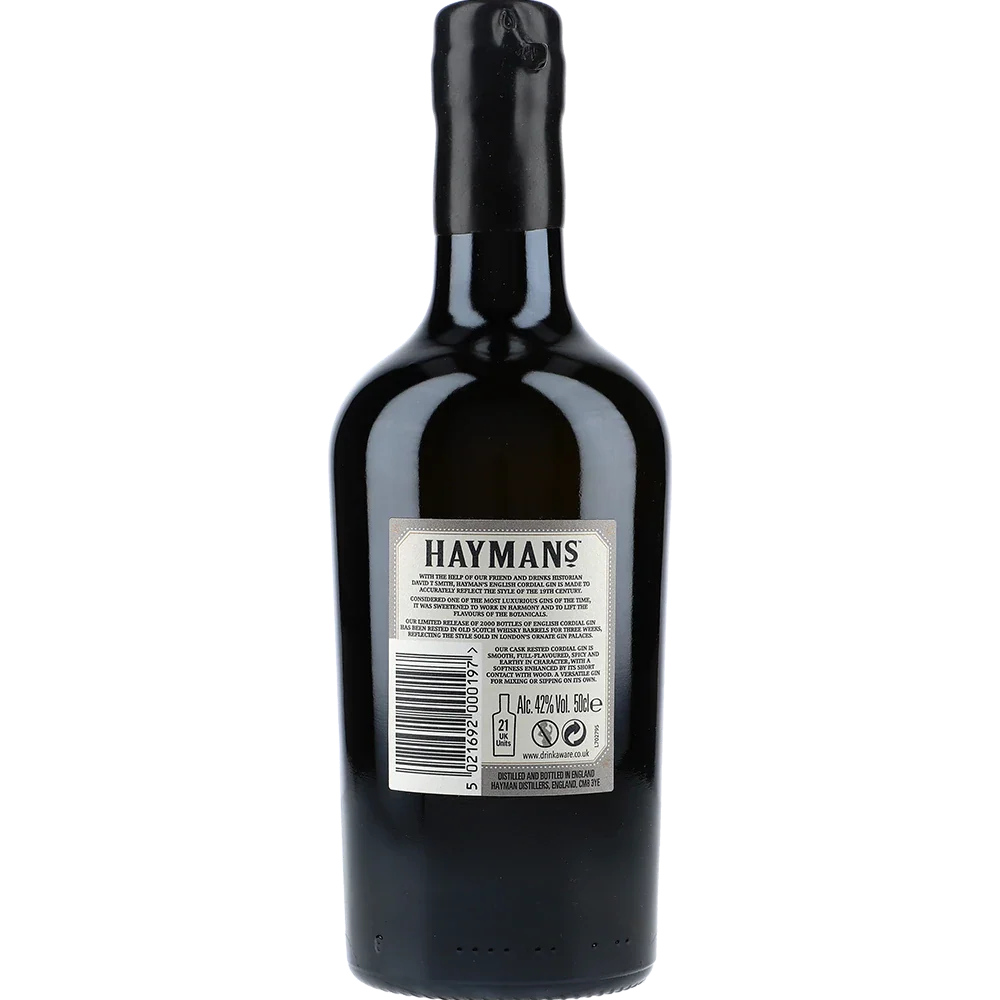 Hayman's Cordial Gin Cask