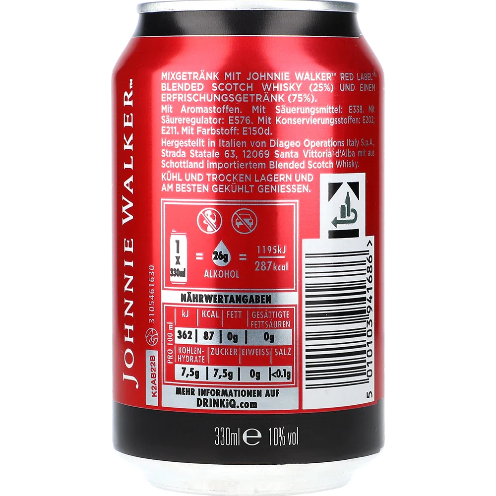 Johnnie Walker Premix Johnnie Walker & Cola