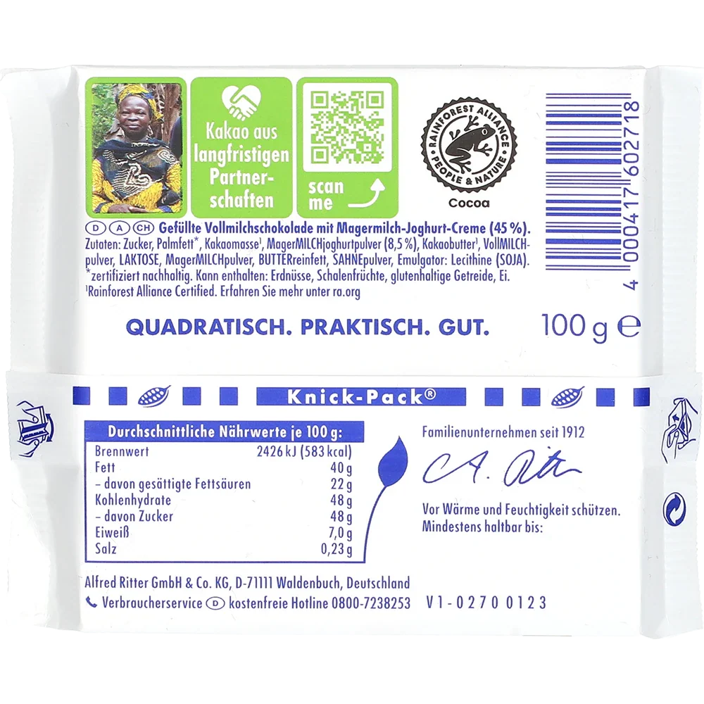 Ritter Sport BV Joghurt