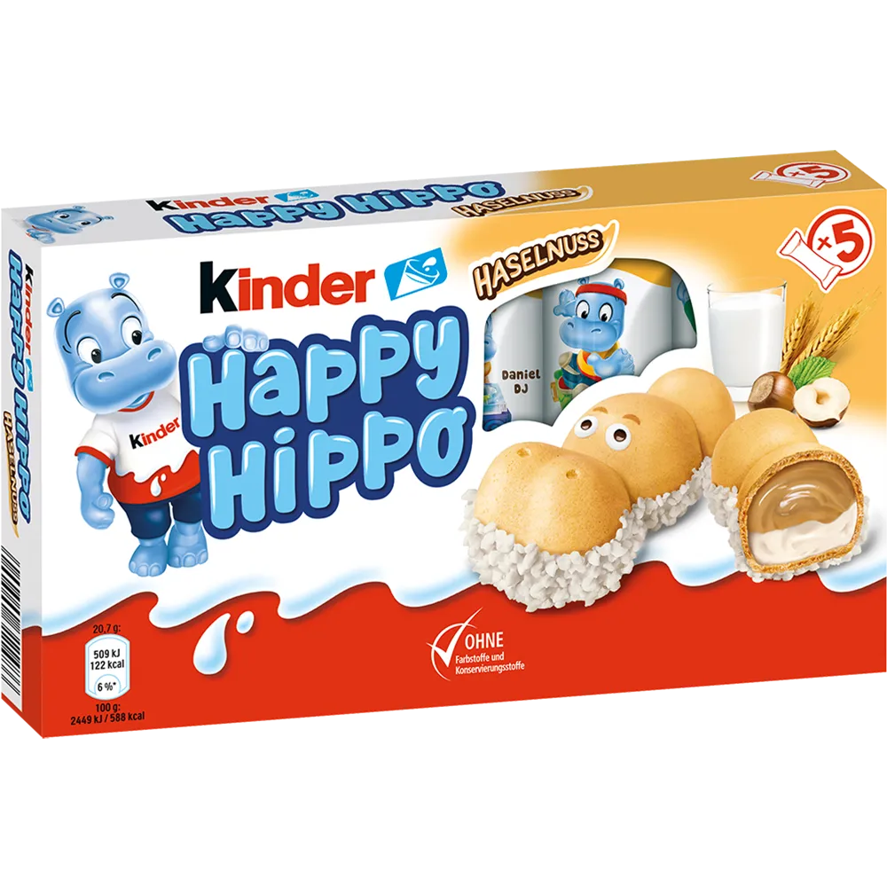 Ferrero Kinder Happy Hippo Haselnød