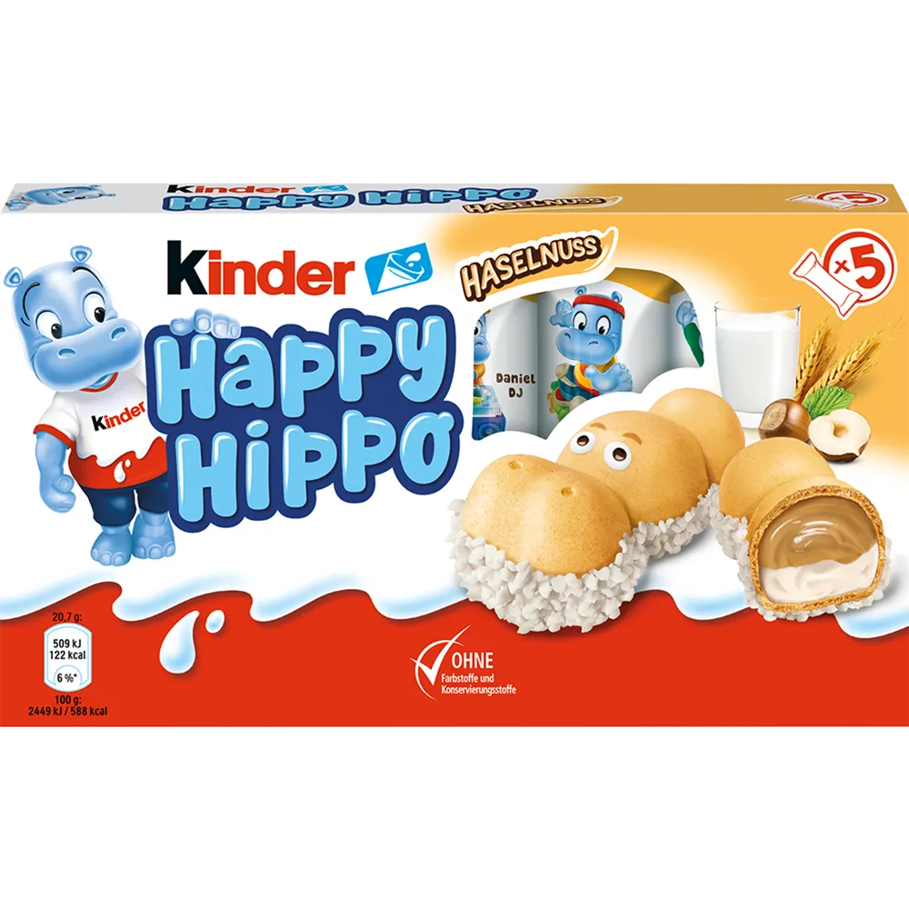 Ferrero Kinder Happy Hippo Haselnød