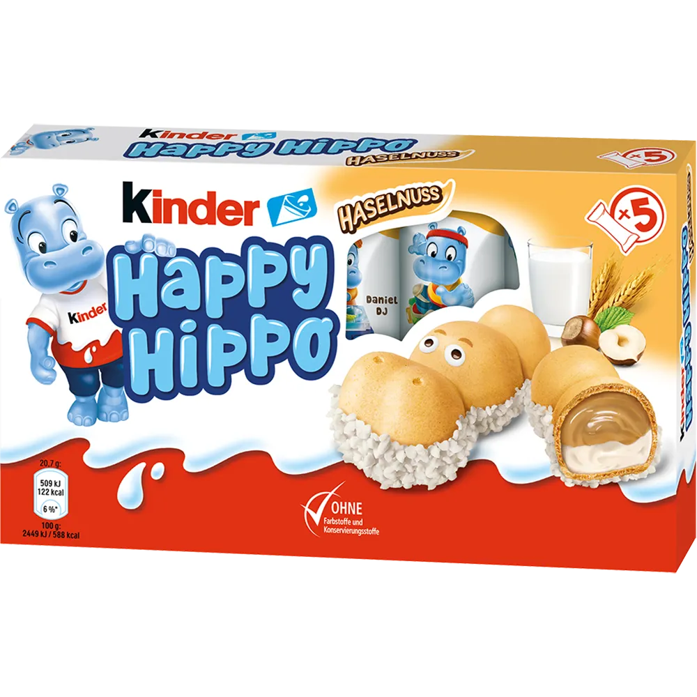 Ferrero Kinder Happy Hippo Haselnød