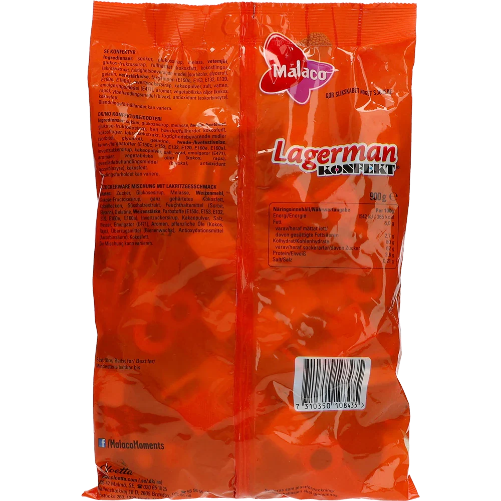 Malaco Lagerman Lakritz Konfekt
