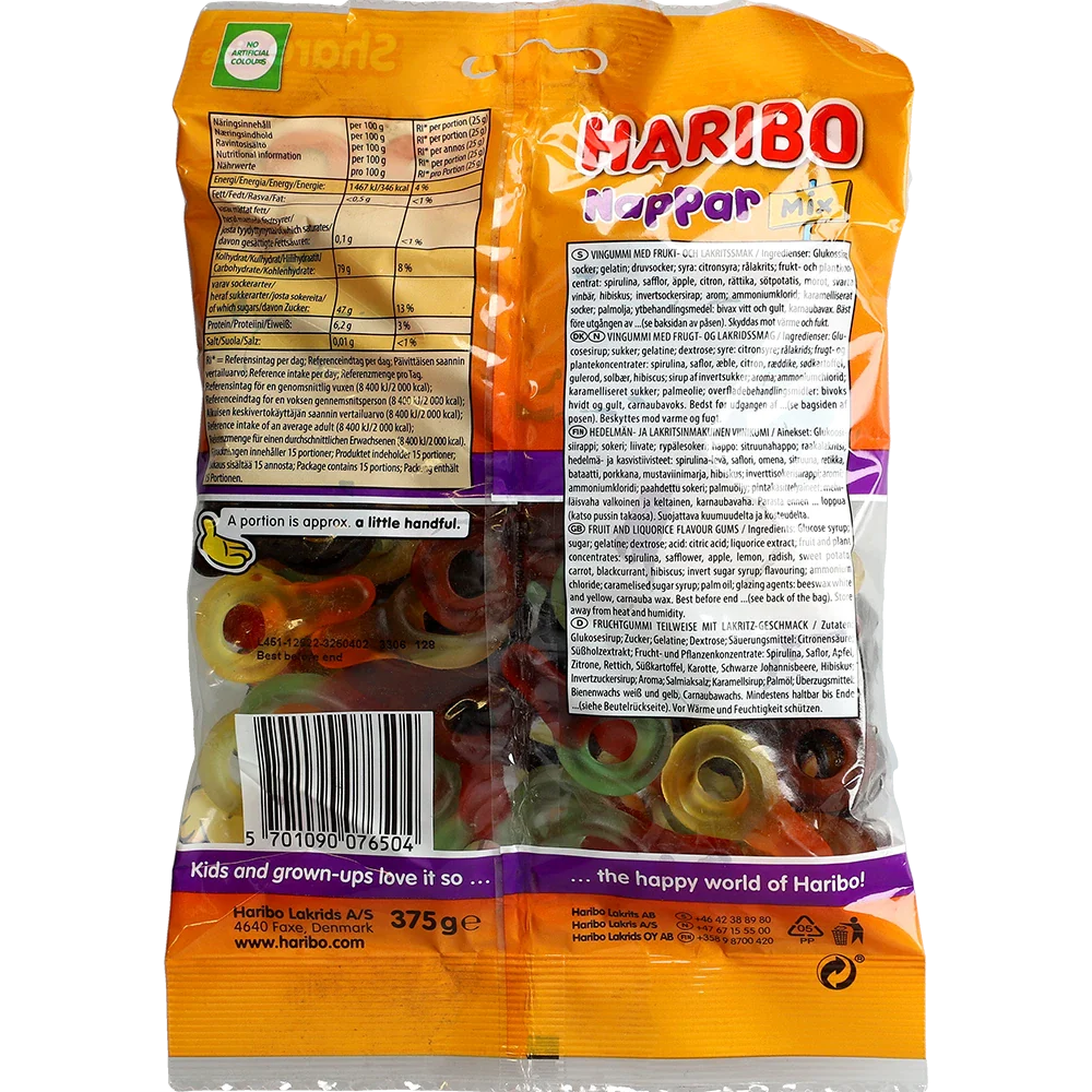 Haribo DK Nappar Mix
