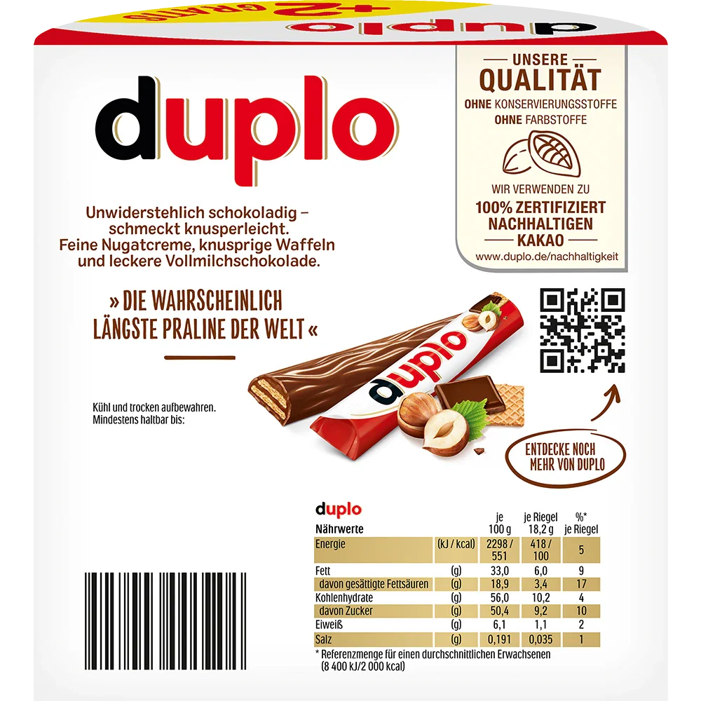 Ferrero Duplo 18+2