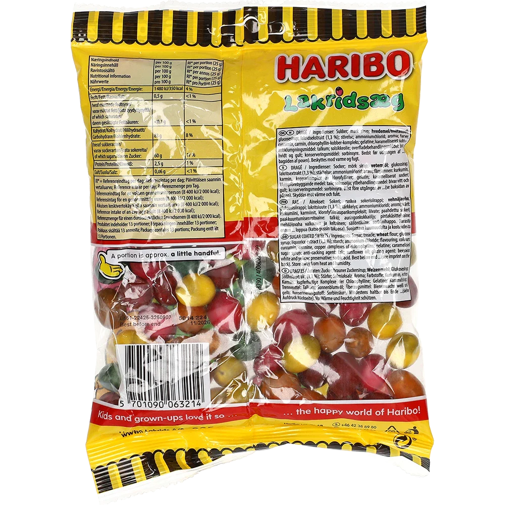 Haribo DK Lakridsæg