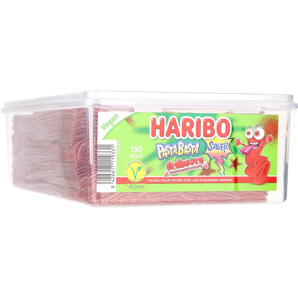 Haribo DE Pasta Basta Erdbeere Sour