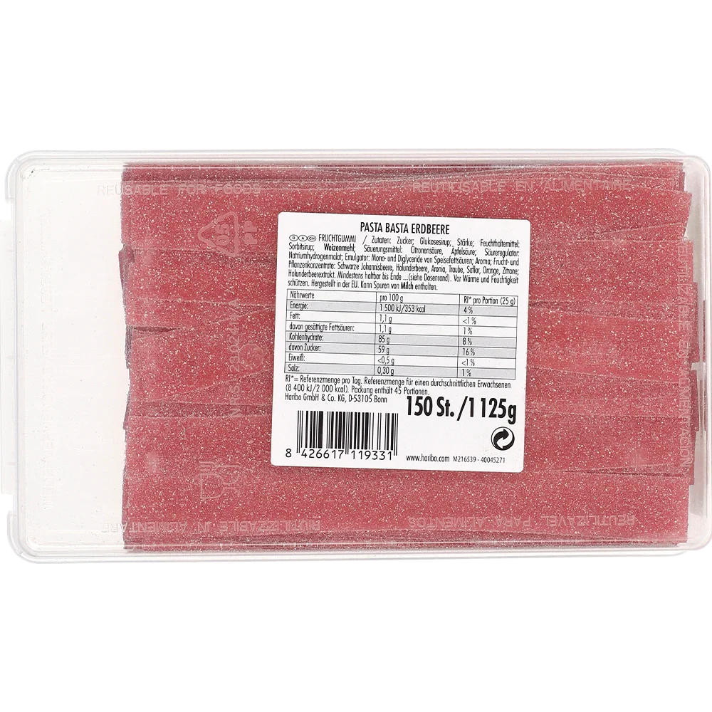 Haribo DE Pasta Basta Erdbeere Sour