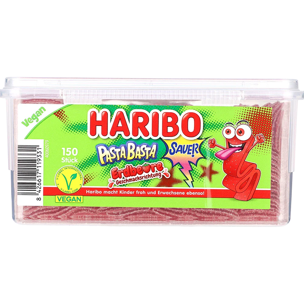 Haribo DE Pasta Basta Erdbeere Sour