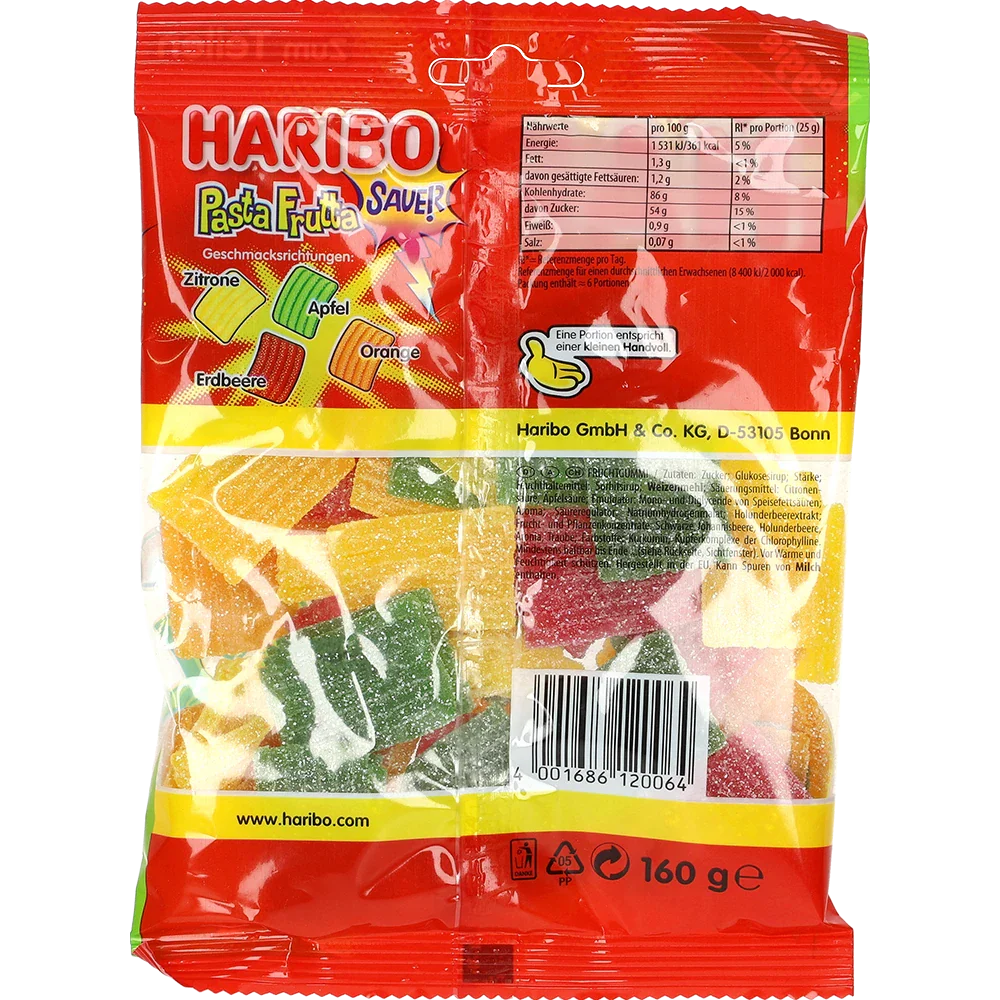 Haribo DE Pasta Frutta