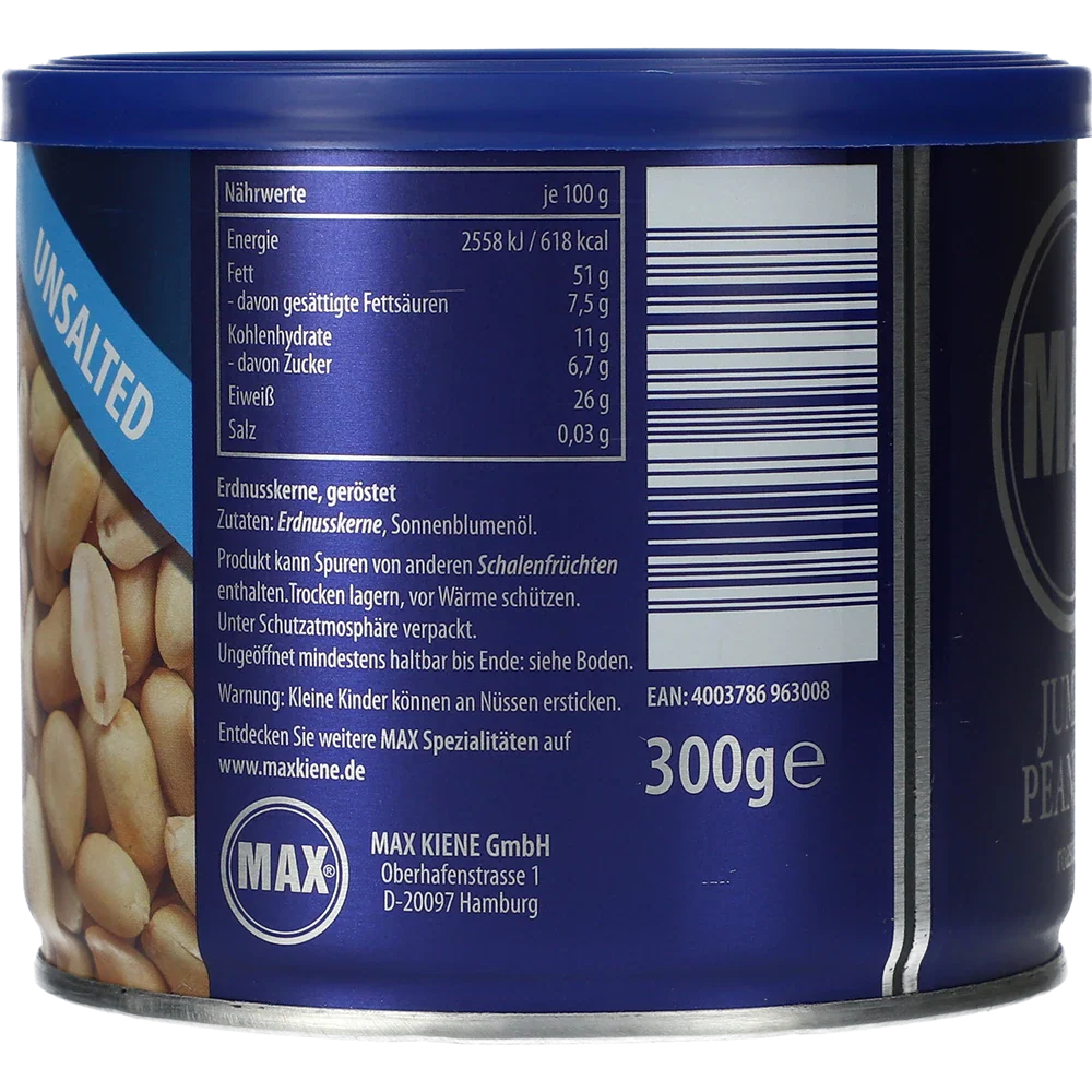 Max Kiene Jumbo Erdnüsse ungesalzen