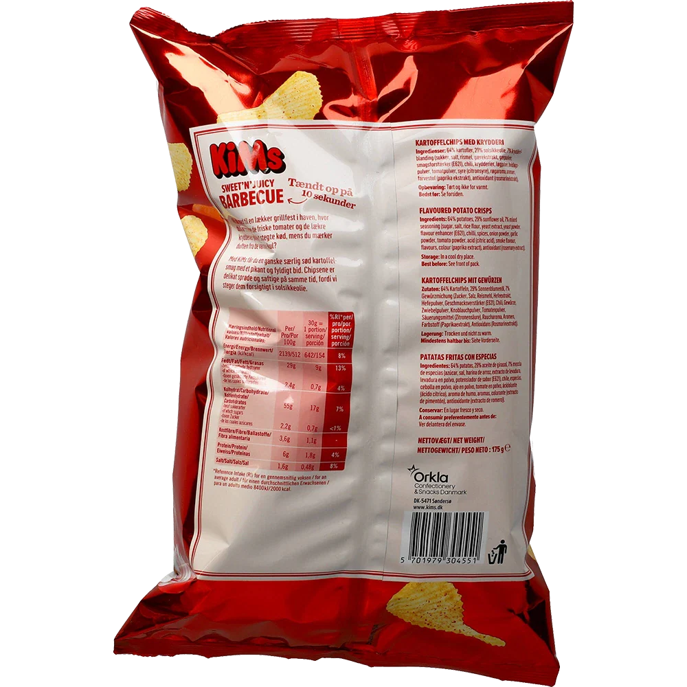 Kims Sweet'n Juicy Barbecue Chips
