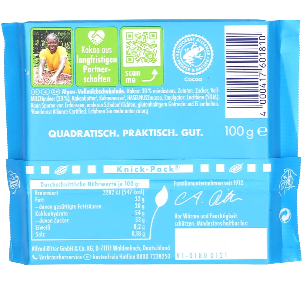 Ritter Sport BV Alpenmilch