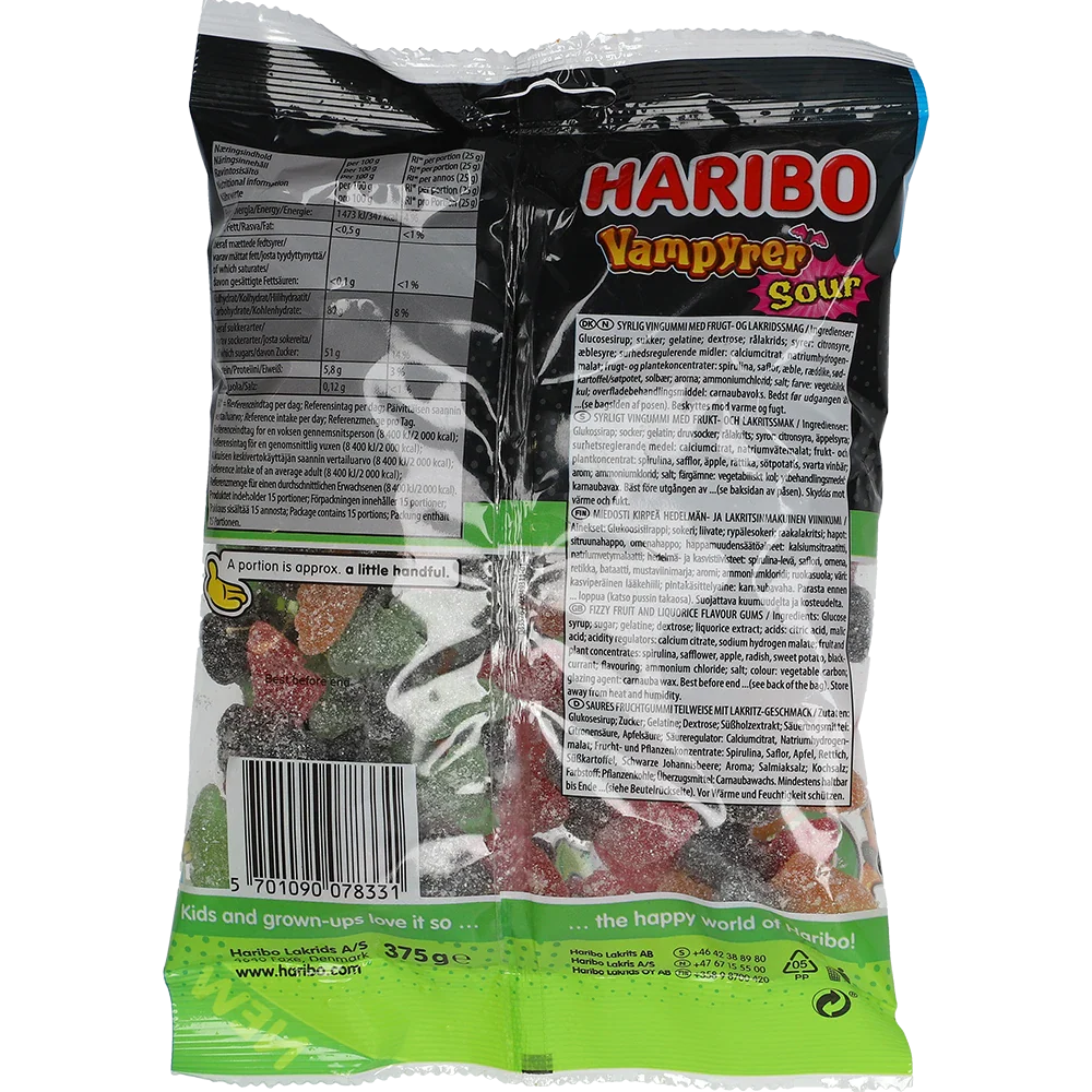 Haribo DK Vampyrer Sour