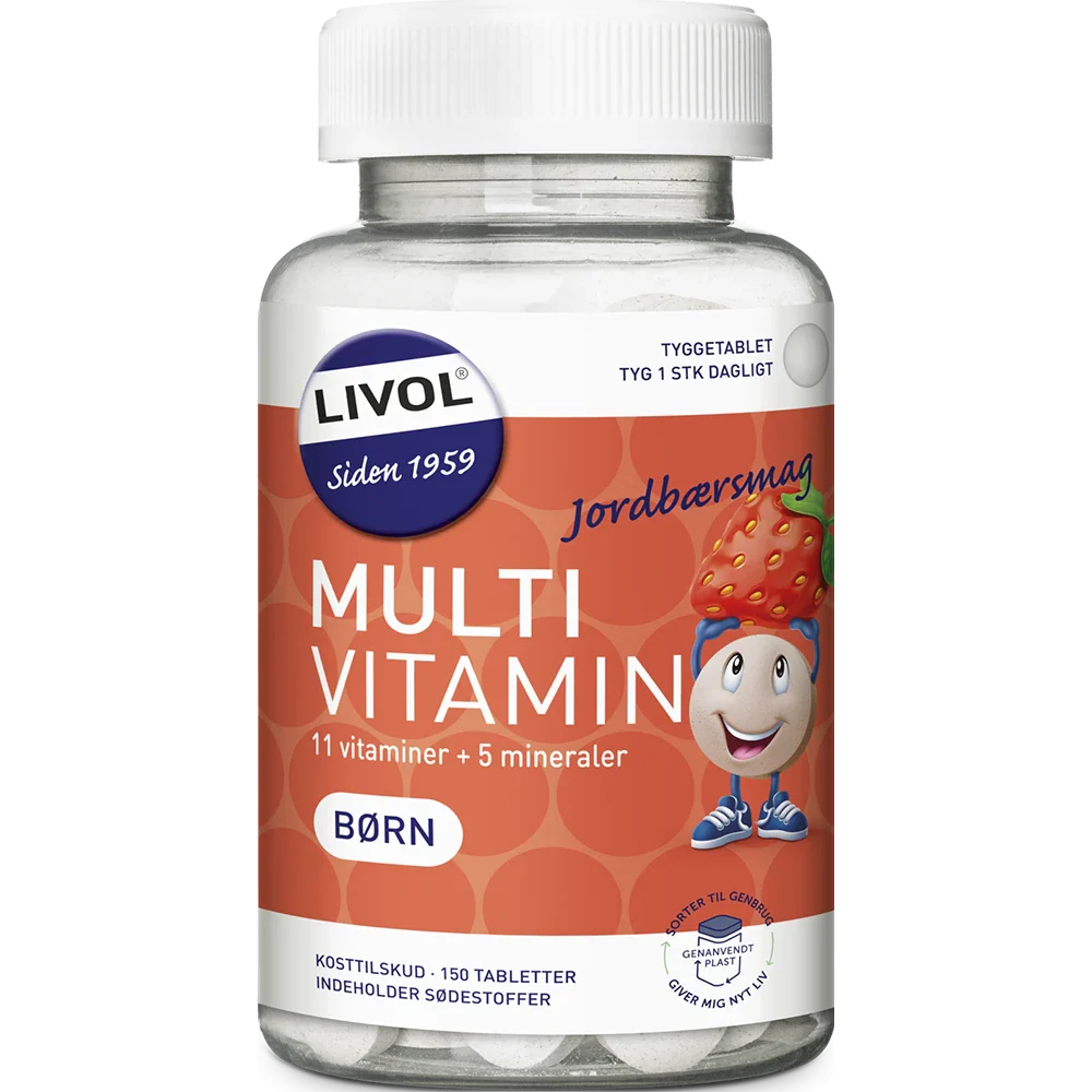 Livol Multivitamin Børn Jordbær