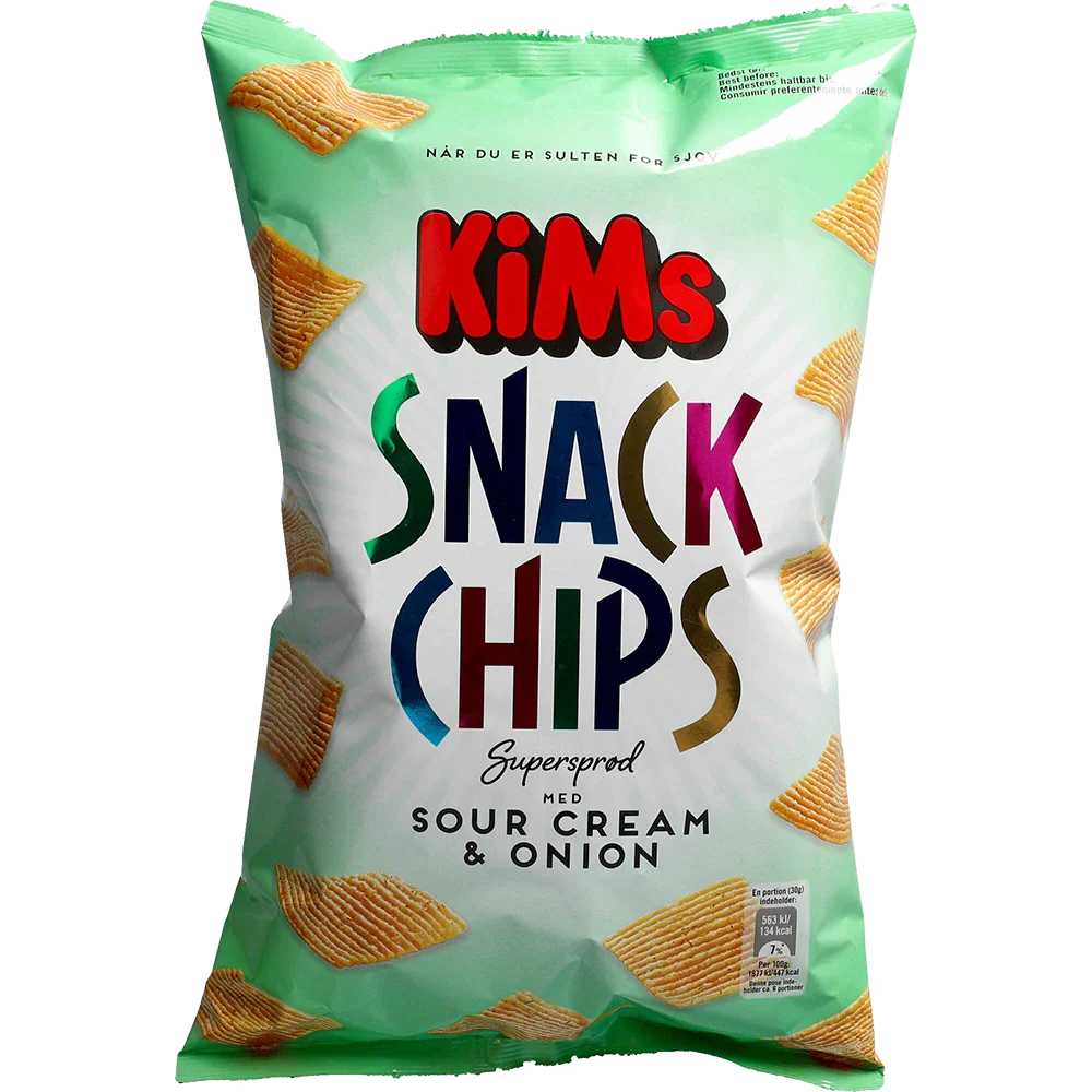 Kims Snack Chips Sour Cream & Onion