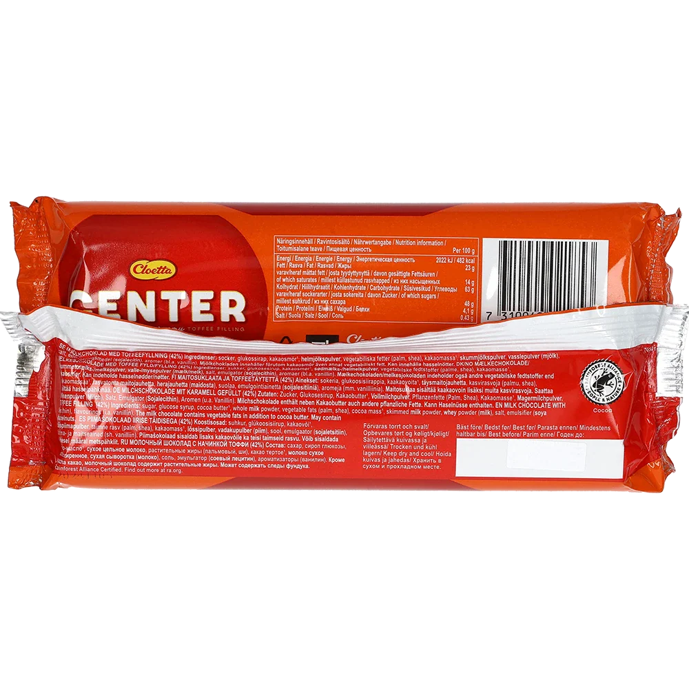 Cloetta Center Rulle 4-pak