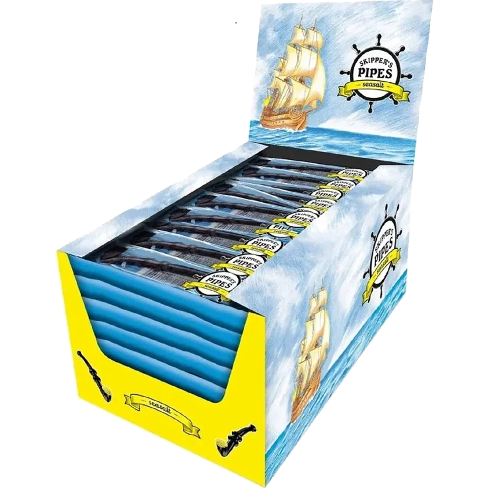 Malaco Skipper's Pipes Havsalt 60 stk.