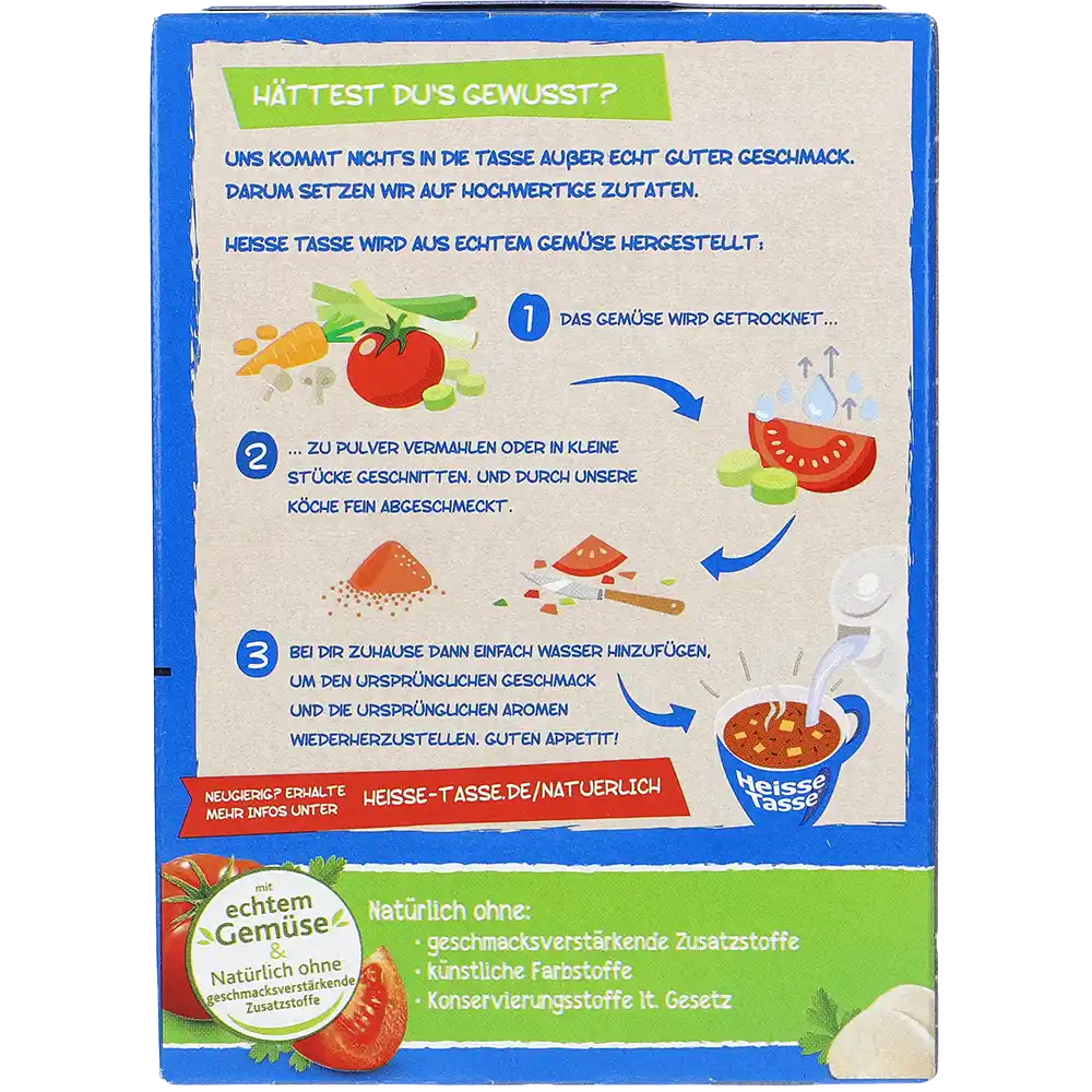 Erasco Heisse Tasse Tomate-Mozzarella
