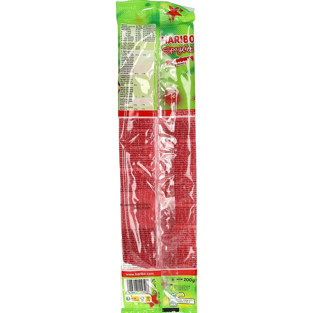 Haribo DE Spaghetti Strawberry Vegan