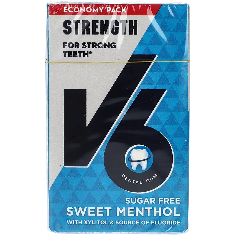 V6 Dental Strong Teeth Söt Mentol, 70G