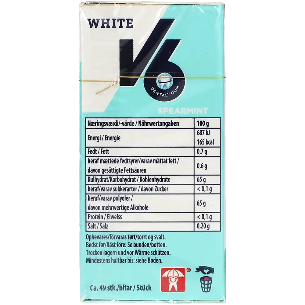 V6 Dental White Spearmint