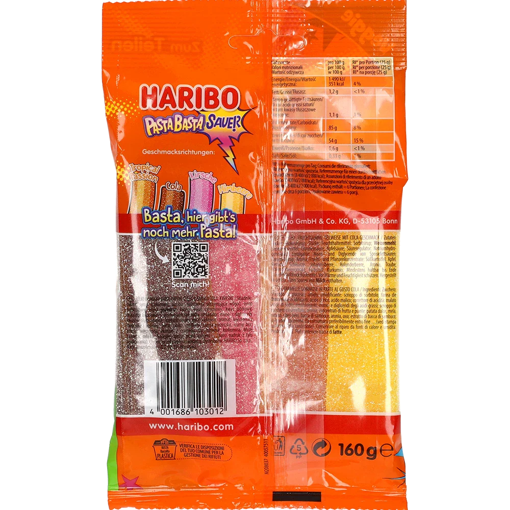 Haribo DE Pasta Basta Sur