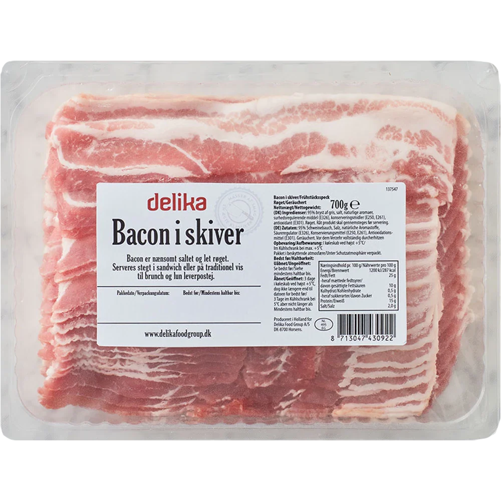 Delika Bacon i skiver