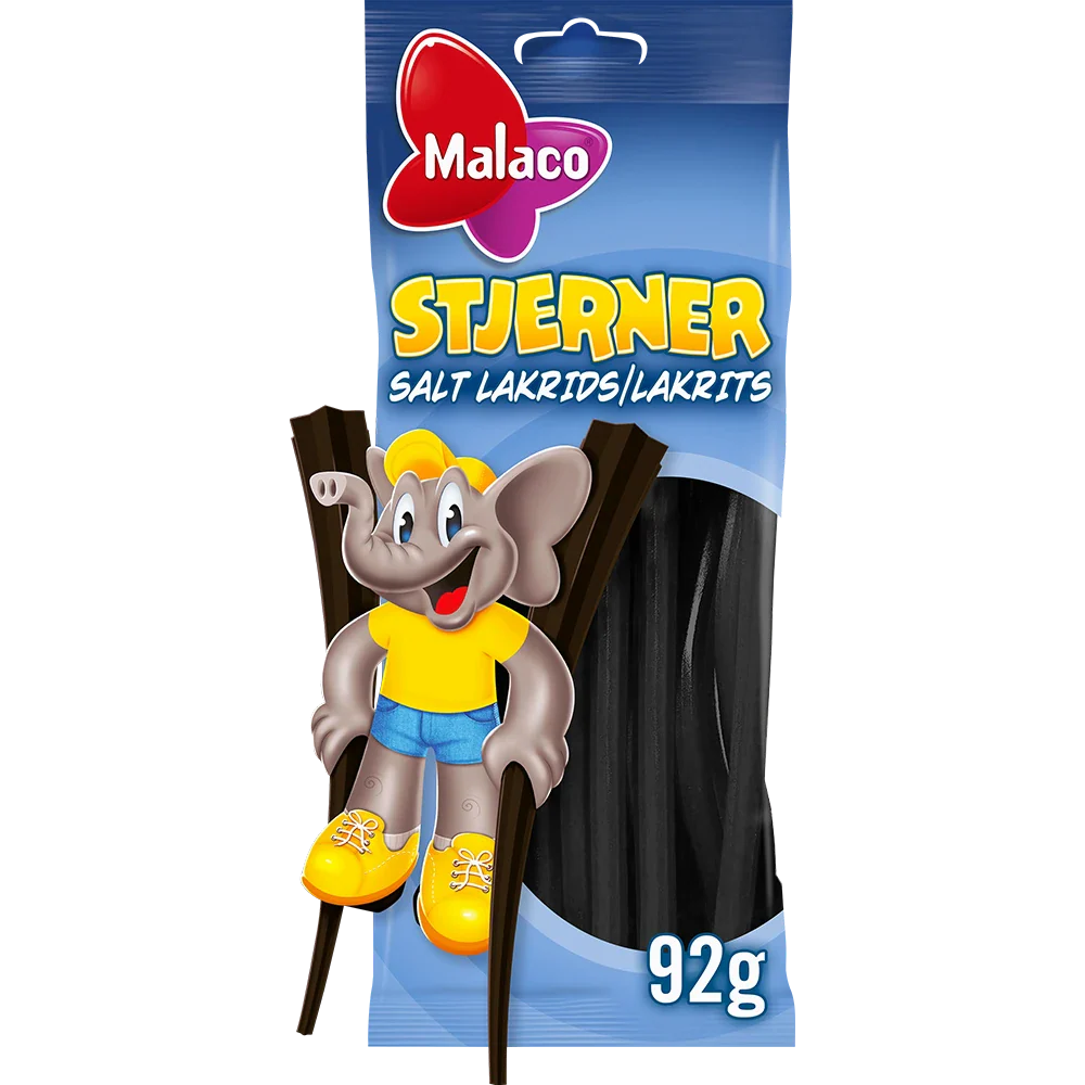 Malaco Stjerner Salt Lakrids
