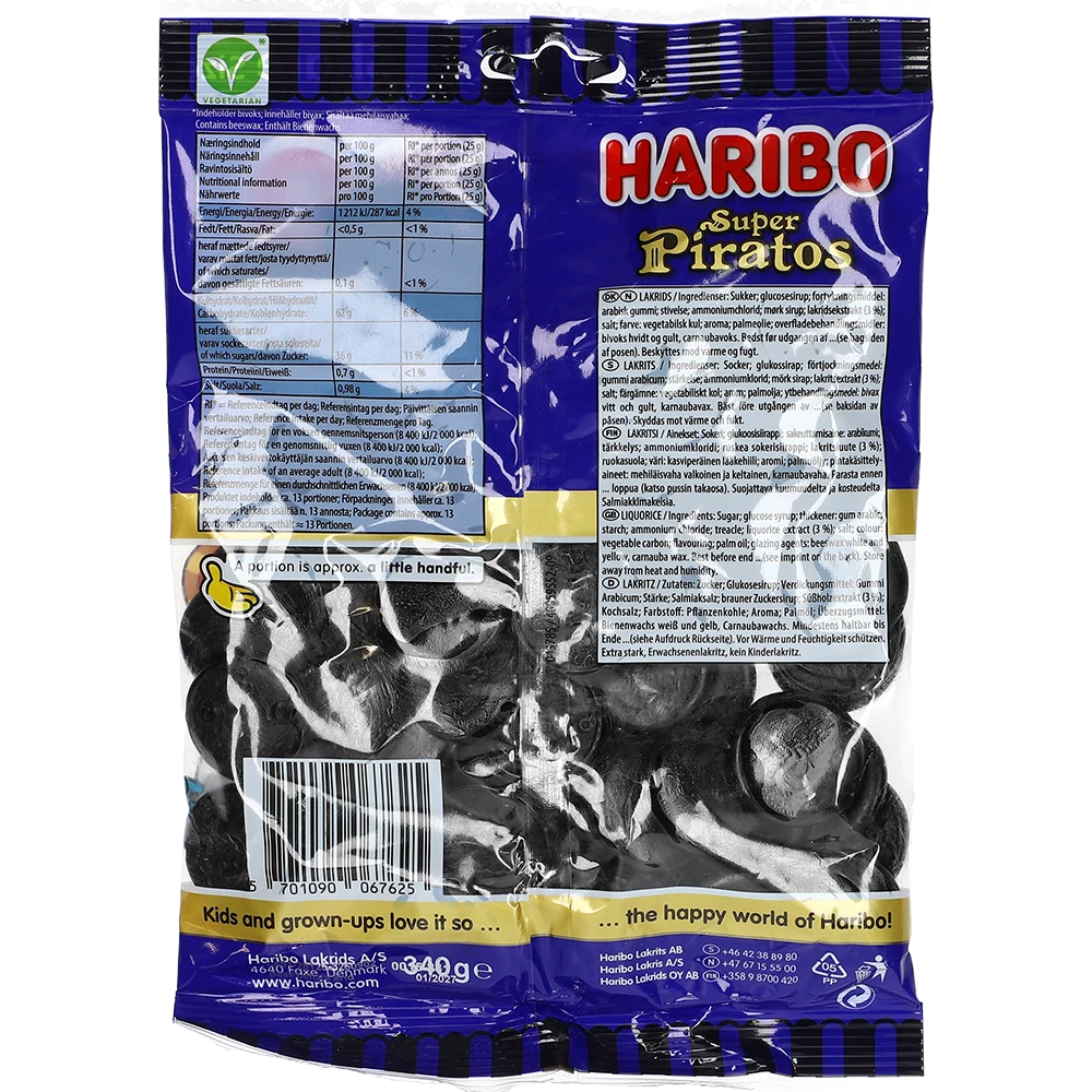 Haribo DK Piratos Salt