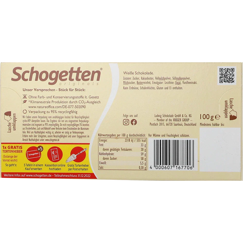 Schogetten Weiße Schokolade