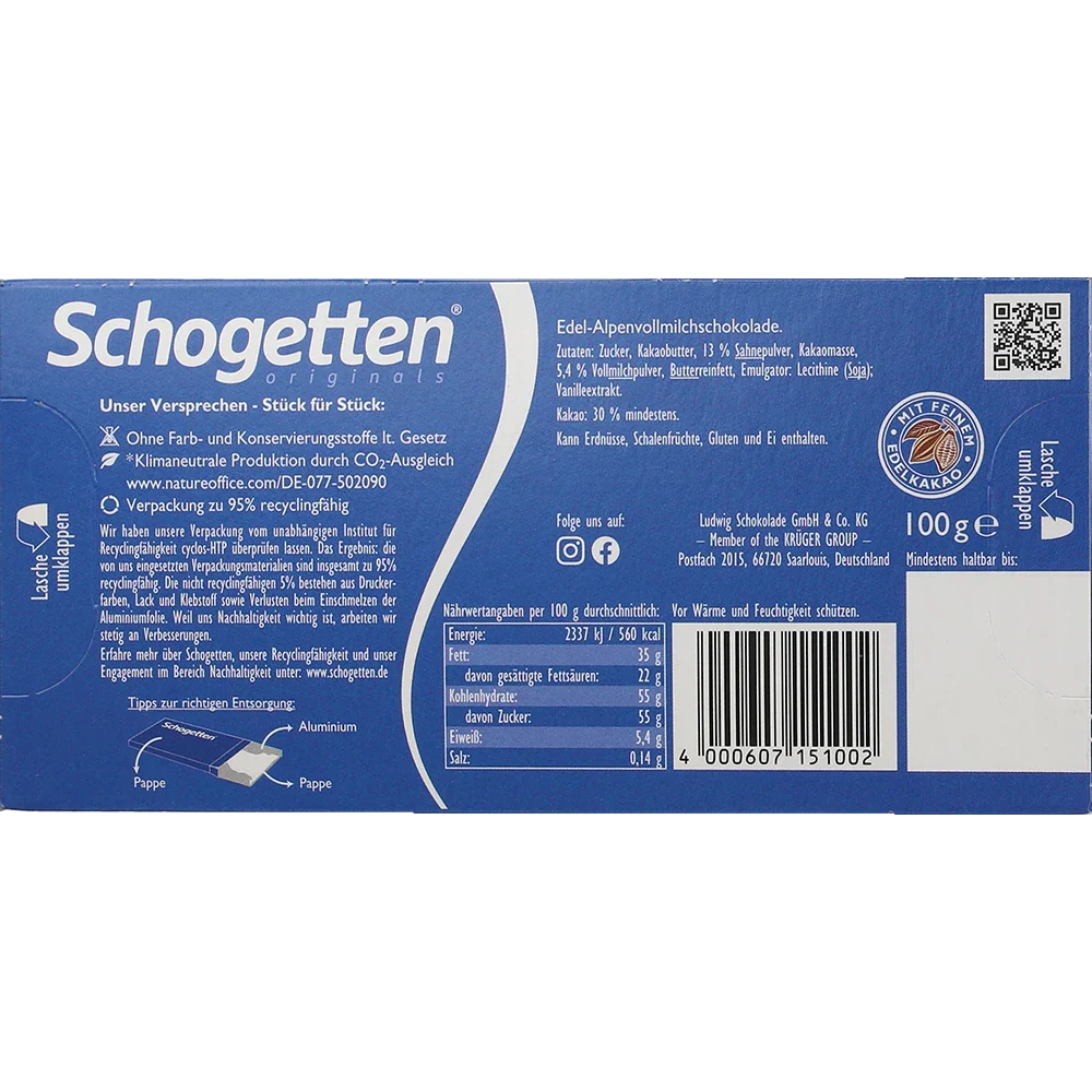 Schogetten Alpenvollmilch