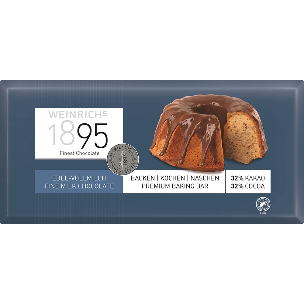 Weinrich's Premium Baking Bar Edel-Vollmilch